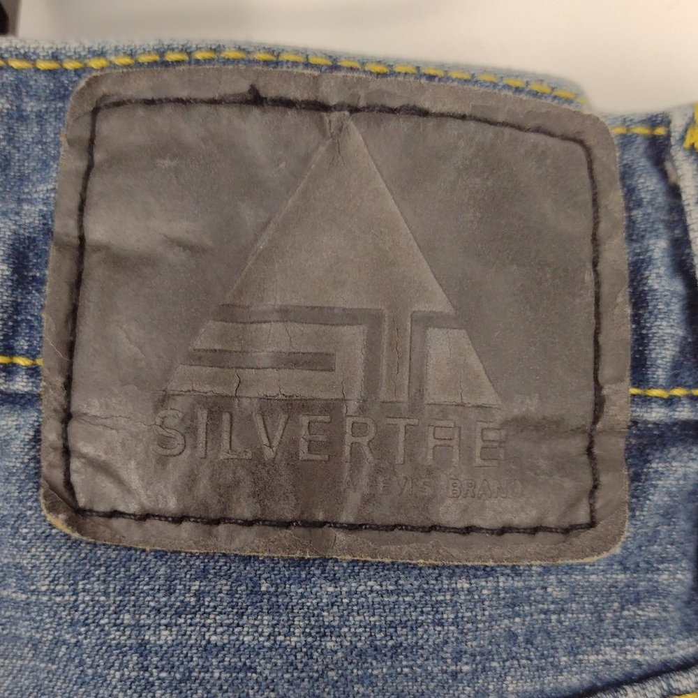 Y2K Vintage Levi's Relaxed Fit Silver Tab Skater Denim Blue Jeans - Picture 7 of 8